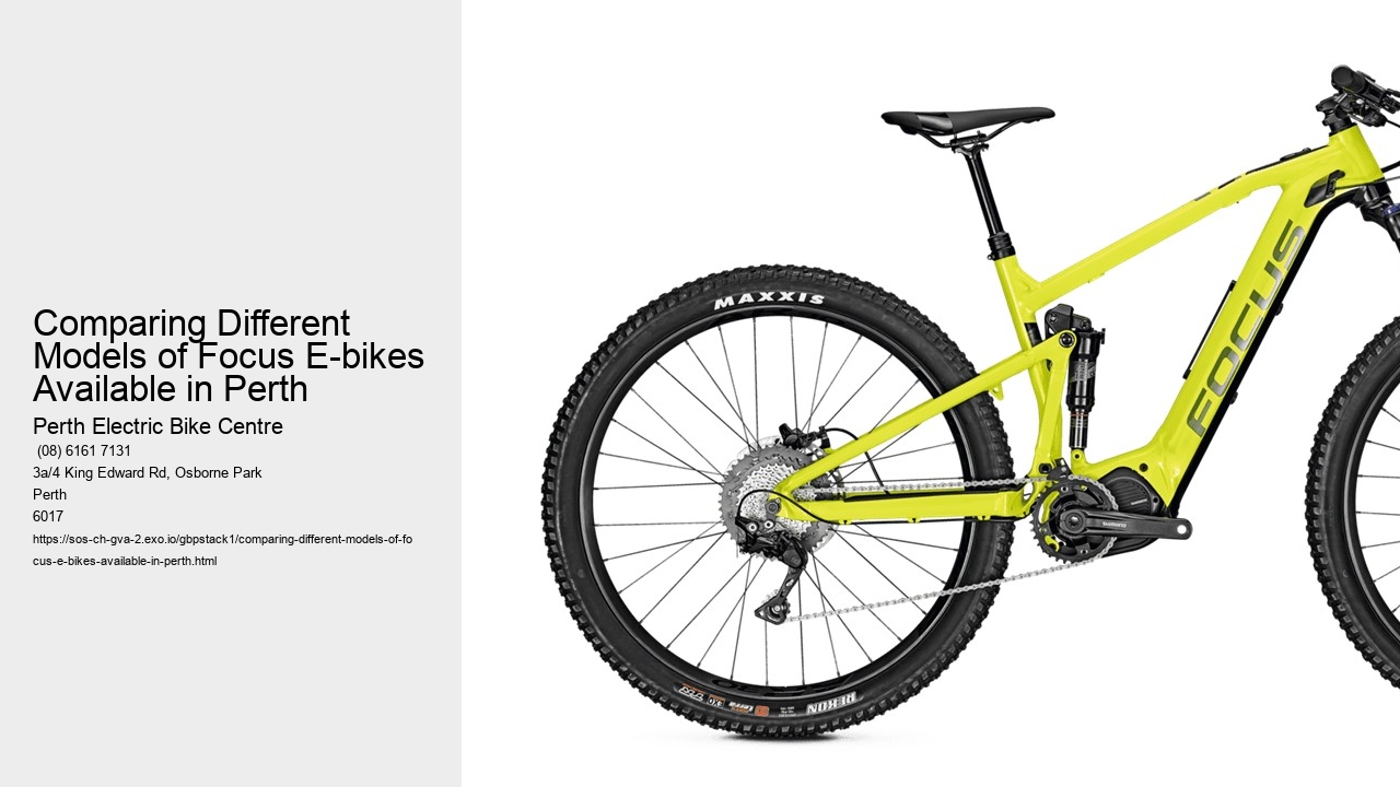 Comparing Different Models of Focus E-bikes Available in Perth  