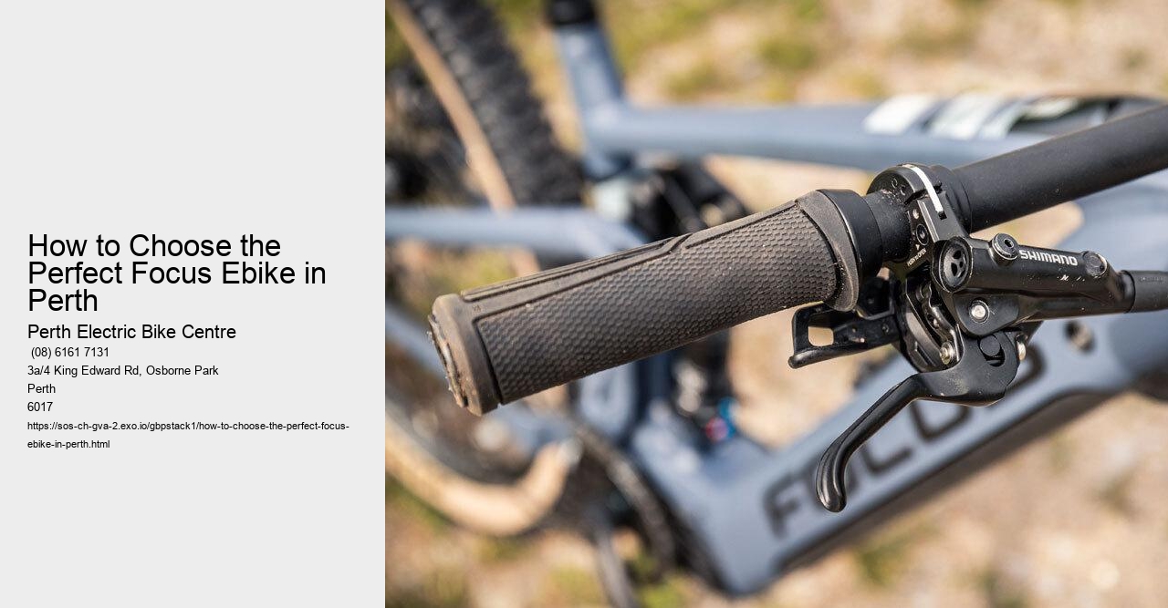 How to Choose the Perfect Focus Ebike in Perth
