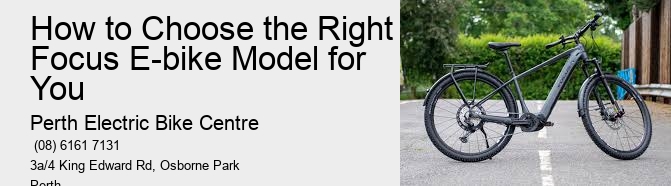 How to Choose the Right Focus E-bike Model for You