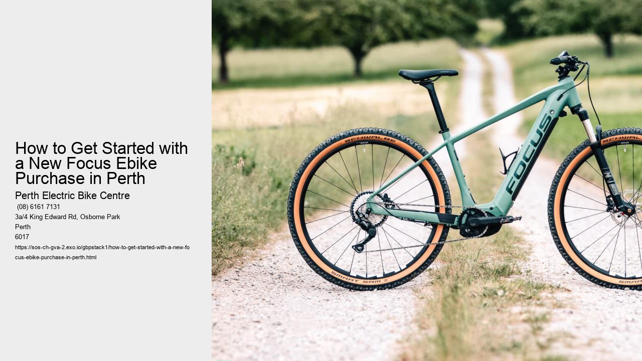 How to Get Started with a New Focus Ebike Purchase in Perth  