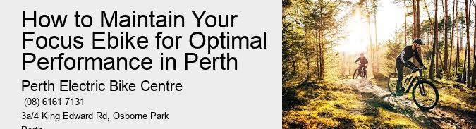 How to Maintain Your Focus Ebike for Optimal Performance in Perth