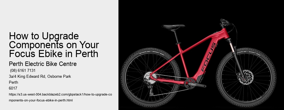 How to Upgrade Components on Your Focus Ebike in Perth