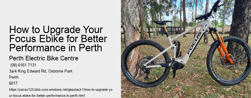 How to Upgrade Your Focus Ebike for Better Performance in Perth  