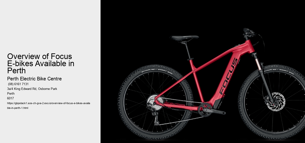 Overview of Focus E-bikes Available in Perth