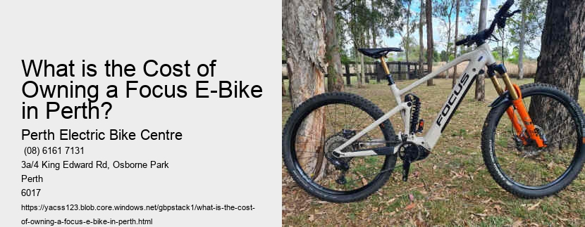 What is the Cost of Owning a Focus E-Bike in Perth?